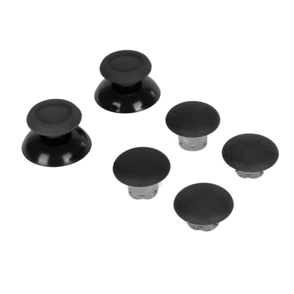 Thumb Grip 8-i-1 multifunktionelt 3D-fjernfølende tommelfingerstick-dæksel med 2 stk. Thumb Stick Base Kompatibel med PS5-controller Sort
