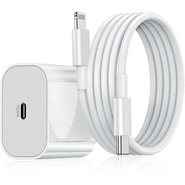 iPhone snabbladdare USB-C 20W Strömadapter med 1m kabel (NT) 1-Pack iPhone 1-pack 1-pack iPhone