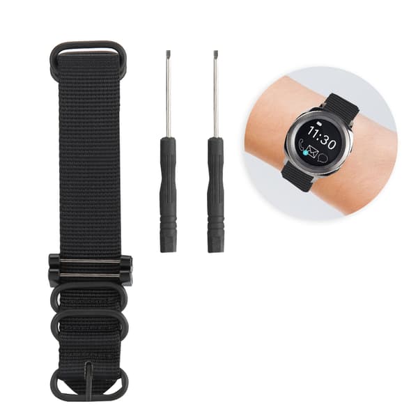 Nylonrem med spenne for utendørsbruk kompatibel med SUUNTO CORE 22mm