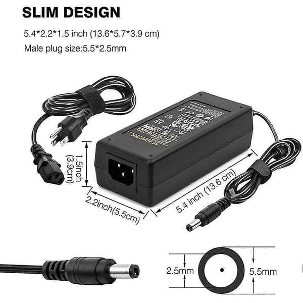 Ac100-240v til Dc5v8a Maks40w Passer 7a 6a 5a 4a 3a 2a 1a Enhet Transformator Strømadapter Omformer Med—ls