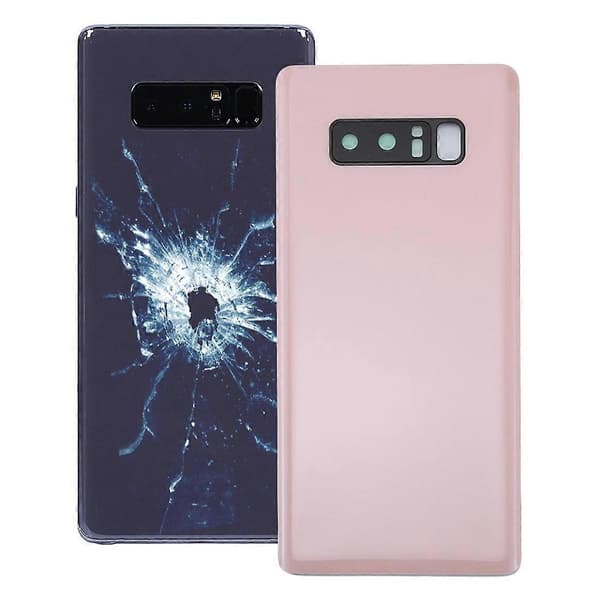 För Galaxy Note 8 baksida med kameralinsskydd Pink