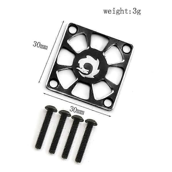 Kylfläktskydd i aluminiumlegering 30x30 mm kompatibelt med RC Motor ESC elektrisk regleringsfläktskydd