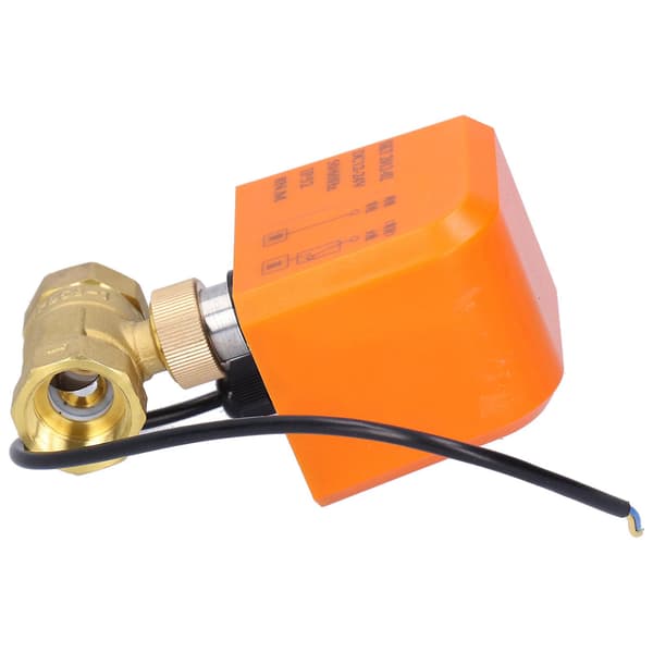 DN20 Professionel 2-vejs elektrisk kugleventil DC12/24V 2-leder messingkugleventil tilbehør