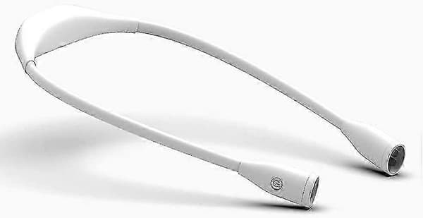 JiaWei Bærbar Halslampe Student Øyebeskyttelse LED Leselys Bærende Leselampe USB-lading Utendørs Nattløping LED-lampe mEn—ls
