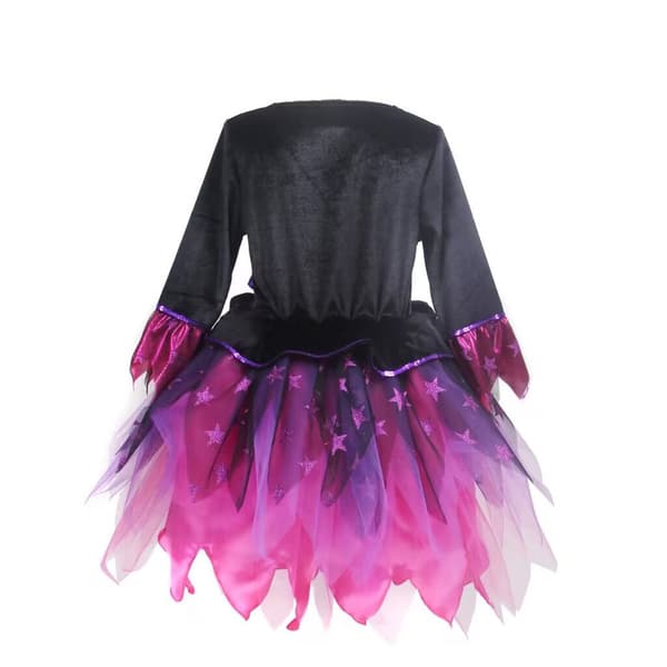 Heksekostyme for jenter Lysende Heks Halloween Kostymer 140