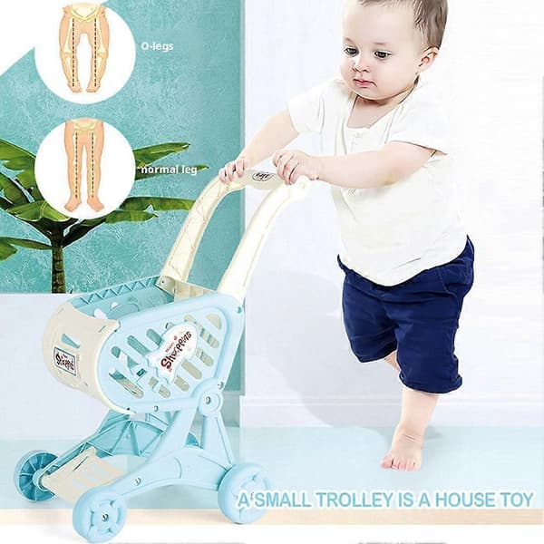 Børnelegetøj Indkøbsvogn Foregive Leg Simulation Trolley Leg Pink