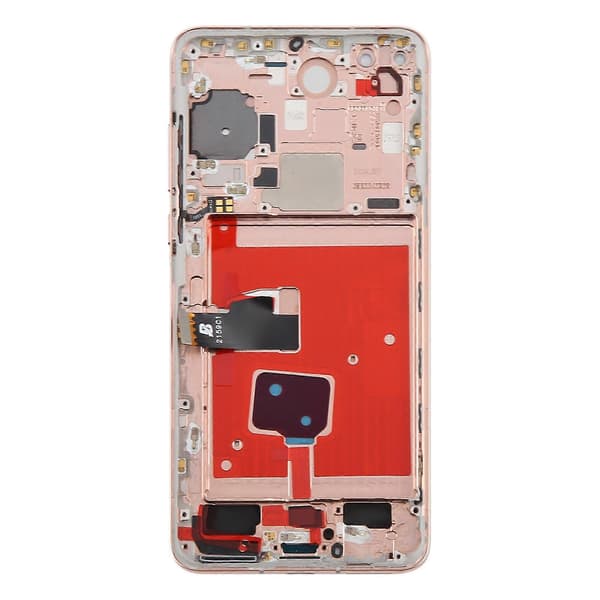 För Huawei P40 TFT LCD-skärm Digitizer komplett montering med ram, stöder inte fingeravtrycksidentifiering Pink