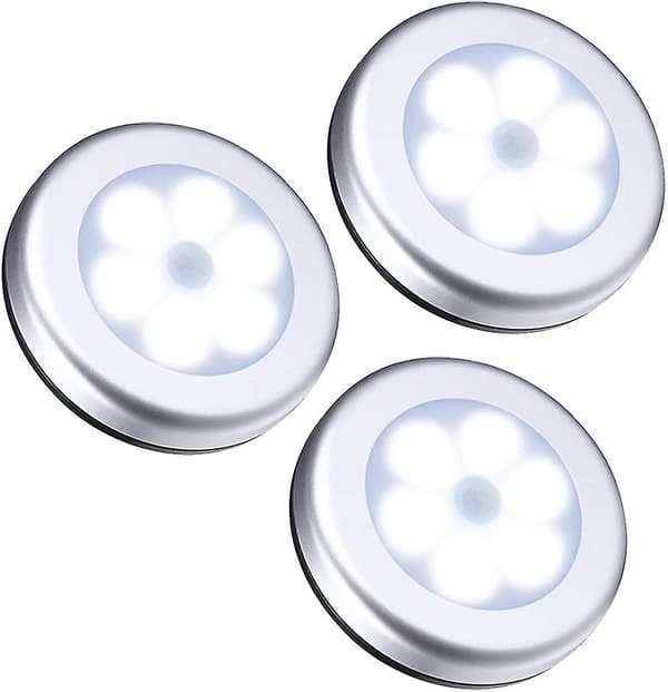 Sikker 3 trådløs 6 LED menneskesensor udendørslys – LS