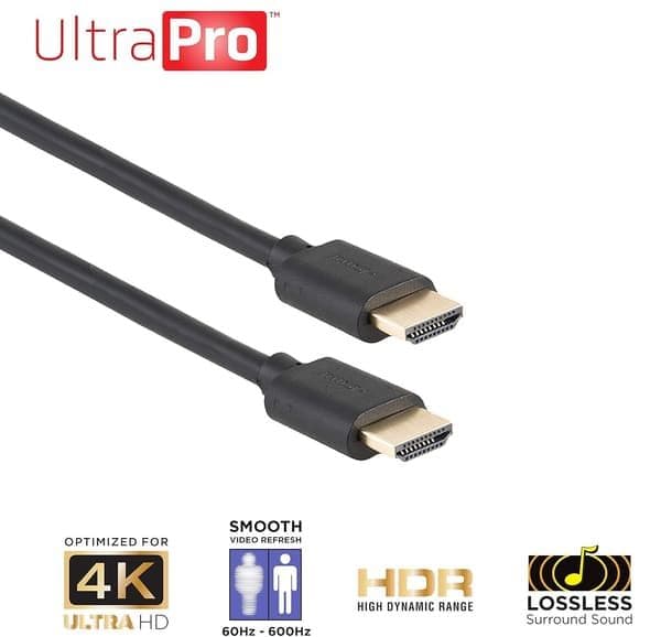 HDMI-kaapeli 4K 60Hz, HDMI 2.0, musta, 1 m
