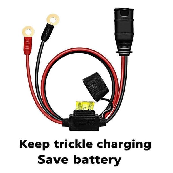 2-pak GC002 X-Connect til NOCO batterioplader tilbehør, M6 XL ringterminal, smart batterivedligeholdelsesopladerkabel