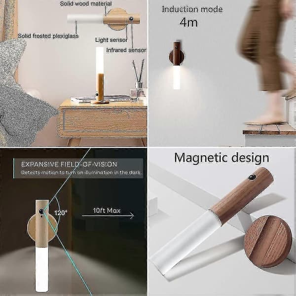 1 stk. LED trappelys bevægelsessensor batteri – ls