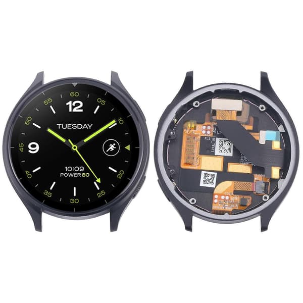 For Xiaomi Watch 2 KOMPATIBEL LCD-skjerm med ramme Silver