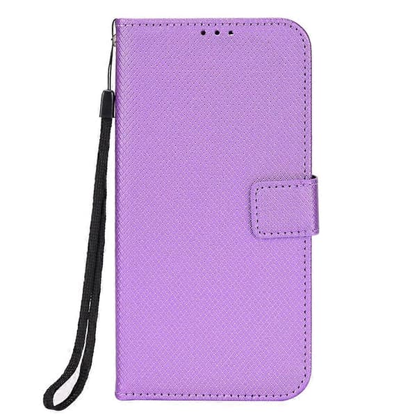 Til Ulefone Armor X9 Diamanttekstur Læder Telefoncover Purple