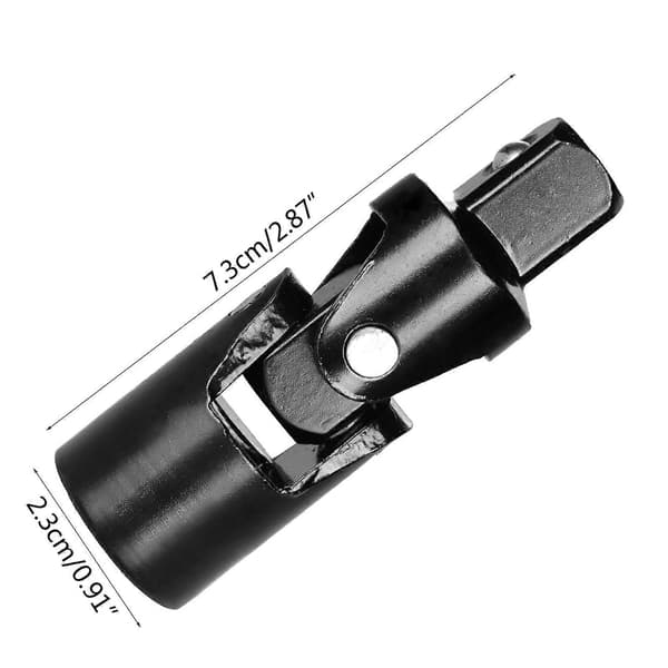 1/2\" Drive Universal Impact Joint Stål Universal Joint Sockets Impact Sockets Adapters Håndverktøy Svart[ls] Black