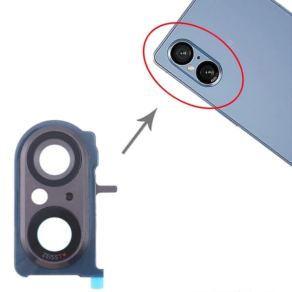 For Sony Xperia 5 V KOMPATIBEL Kameradeksel Black