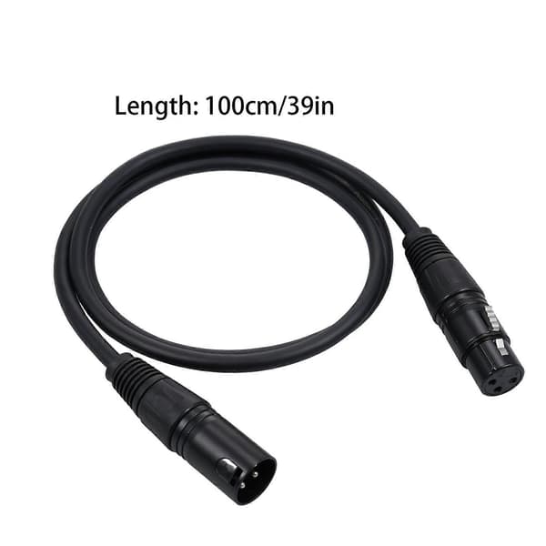 DMX512 Signalkabel Canon Kabel/Mikrofonkabel XLR Kabel Sort[ls]