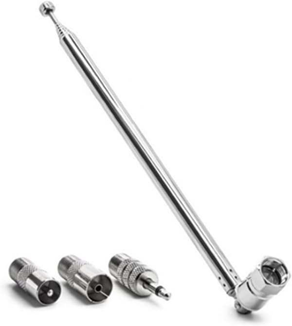 FM-radioantenne 76 cm adapter for hjemmeradio stereo -mottaker—ls