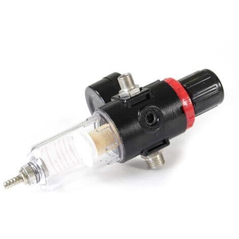 Lufttrykkregulator og vannutskiller og trykkmåler opptil 7 bar 9,51 mm (1/8") 12,91 (1/4")