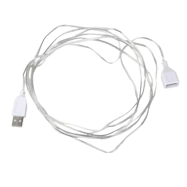 3.0M 9.84ft USB-forlængerkabel USB Han til Hun Tilslutningskabel til 5V2A Lys Ventilator Opladning—ls No switch