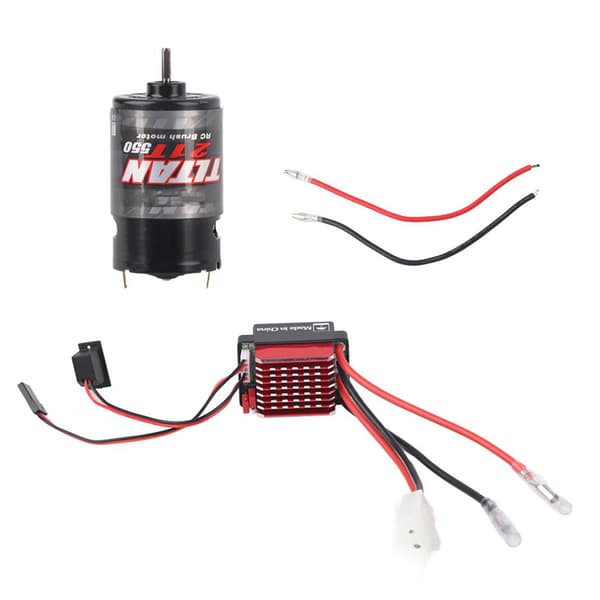 550 Børstet motor 360A ESC for 1/10 RC-bil 21T