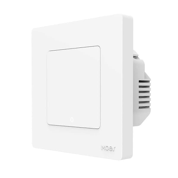 Tuya ZigBee Smart Enkeltbrann Nullbrann Deling Timing Stemme Veggbryter EU-plugg, Stil: 1-veis (hvit) Not Specified
