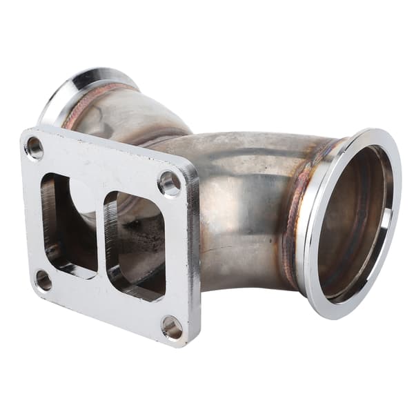 VBand dobbel inntak Y-rør bøyadapter 3 tommer for V6 V8 motor T4 turbolader Twin Scroll flens