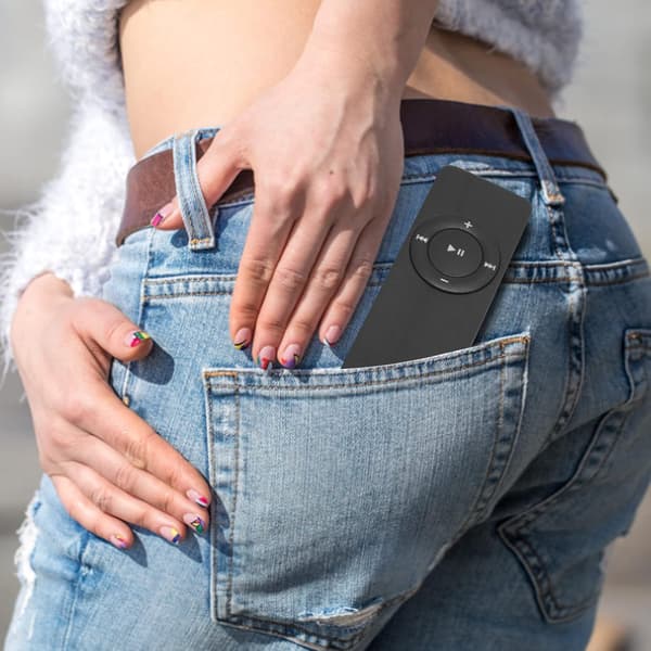 (Sort) MP3-afspiller, 64 GB bærbar tabsfri digital musik MP3