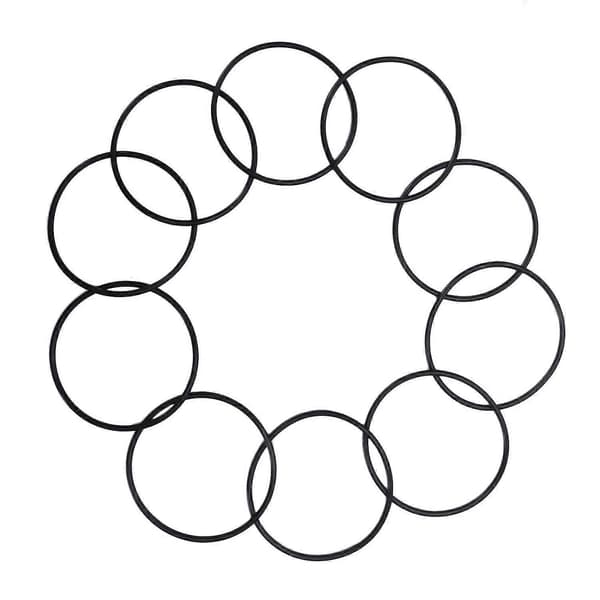 Nitrilgummi tætningsring / O-ring, 46 x 50 x 2 mm, sort, 10 stk.—ls
