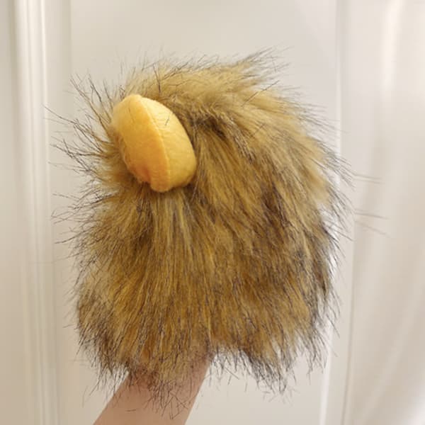 Løvemanke Kattekostume - Halloween Special, M, 32CM