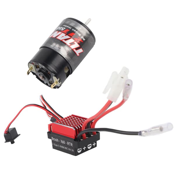 550 Børstet Motor 360A ESC til 1/10 RC Bil 21T