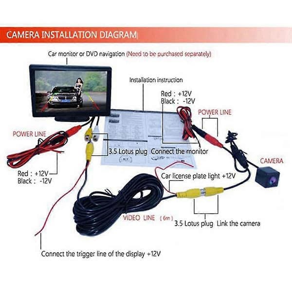Bil backkamera 4led backkamera för Vitz Xp90 Ncp13 Ncp91 2005 2006 2007 2008—ls