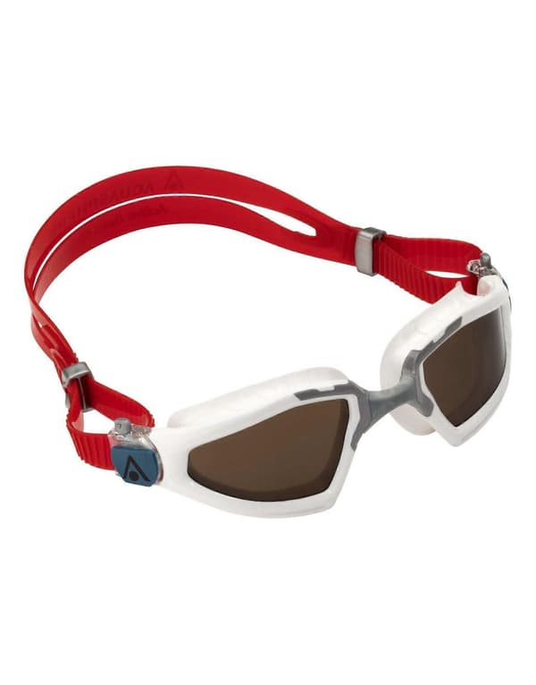 Aquasphere Kayenne Pro -uimalasit - polarisoidut linssit Vit/röd/brun