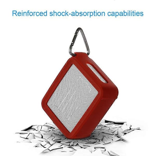 2 stk silikonbeskyttelsesdeksel for Jbl Go2 Generation bærbar Bluetooth-lyd anti-fall deksel [ls] red