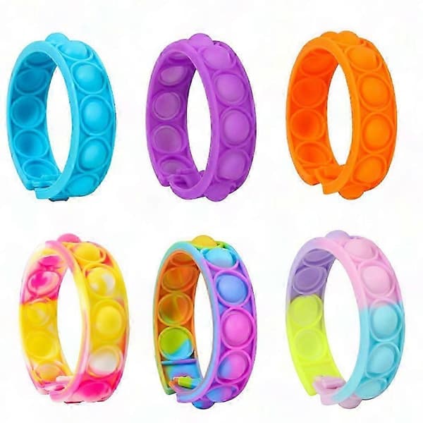 Boblearmbånd Fidget Legetøj - Bærbart Sensorisk Armbånd til Stresslindring og Fokus Format 1