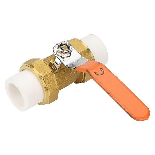 Messingrørkugleventil med dobbelt PPR-varmesmeltningsfitting 1\"BSP DN25