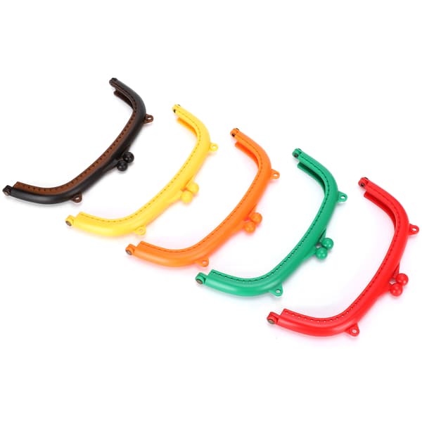 5 st Halvcirkel Väskram 16cm Böjd Plast DIY Väskaccessoarer Godisfärger