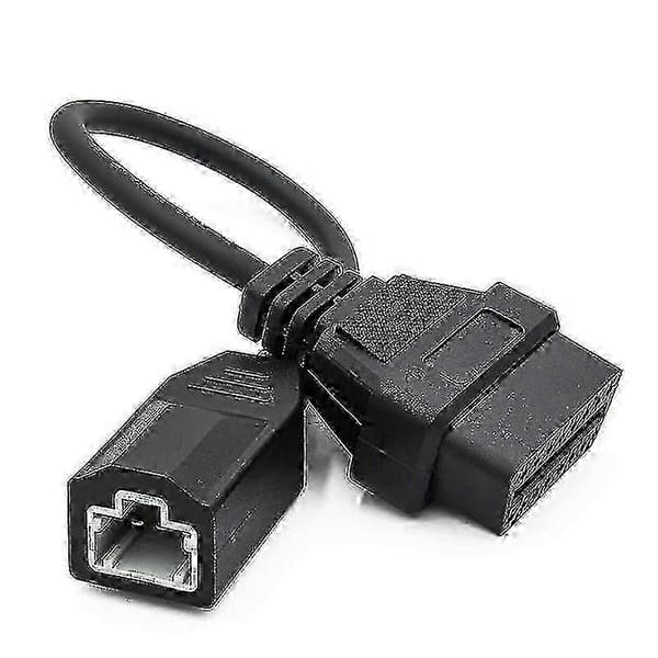 Obd2-kabel til 3-bens Obd1-adapter Obd2 Obdii til 3-bens til 16-bens stik kompatibel Di—ls Svart