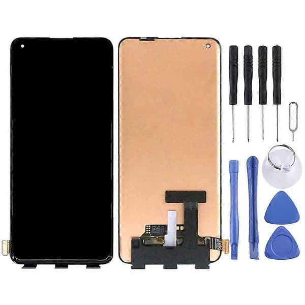 Til OnePlus 9 Pro LE2121 LE2125 2123 2120 med Digitizer Fuld Samling KOMPATIBEL LCD-skærm (Sort) Svart