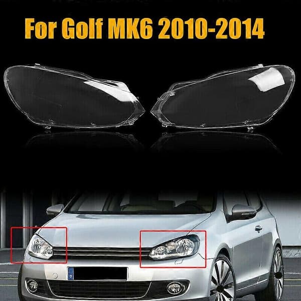 til Golf 6 -MK6 2010-2014 Bil Forlygte Klar Linse (Højre Side)