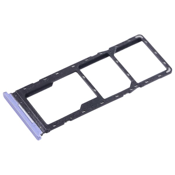 For Tecno Spark Go 2022 SIM-kortskuff + Micro SD-kortskuff Purple