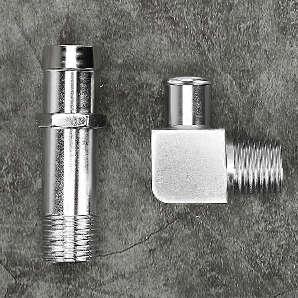 Chevy SBC V8 varmeslangefitting 3/4\" til 5/8\" 90 grader 9514X erstatning—ls