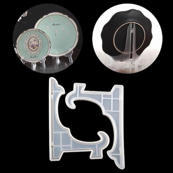 2 stk. 10 tommer silikoneform fotorammeform fin udstillingsstanderform—ls A