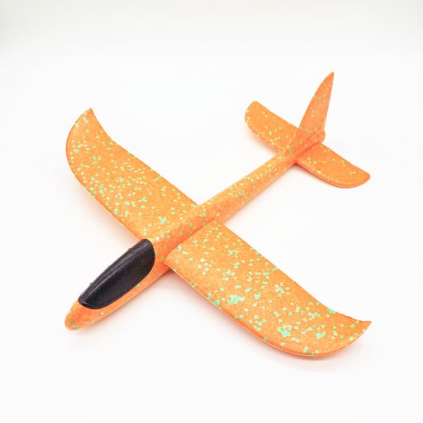 48 cm Ikke-belyst Håndkast Flyvemaskine, Kaste Svævelegetøj - Orange