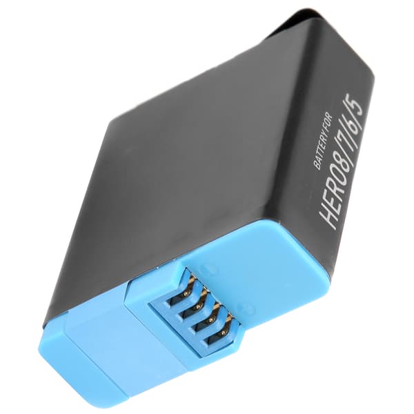 TELESIN Action Camera Halv Dekoding Batteri 1220mAh Høy Kapasitet for Gopro Hero8/7/6/5—ls