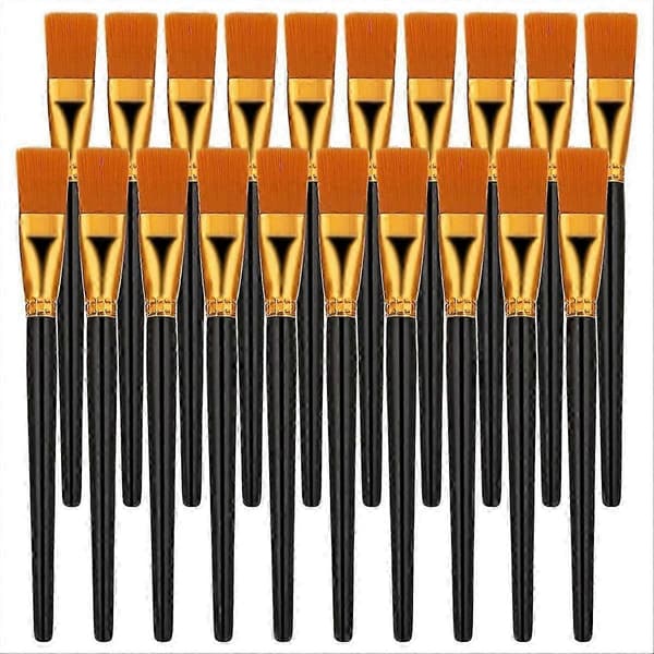 20 st platt penselset, stora professionella penslar