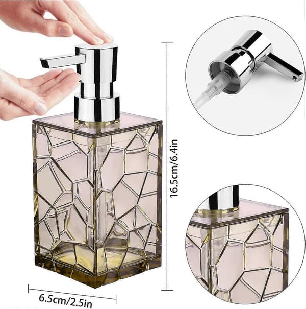 Akryl baderomstilbehør Lotion baderomsinnredning og gave khaki—ls