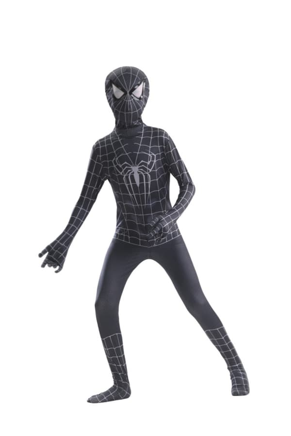 Spider-Man Strømpebukser Heroic Expedition Voksen Cosplay Kostume - Sort Spider-Man 180CM