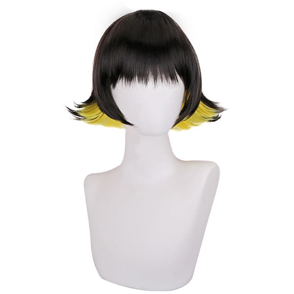Blue Lock Bachira Meguru Cosplay Paryk Sort Gul Kort Hår Ha