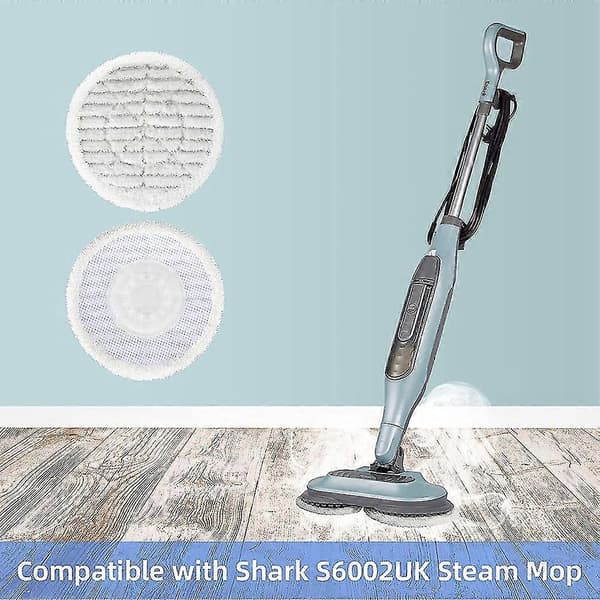 Erstatningsmoppeputer for Shark S7000 S7001 S6002uk dampmopptilbehør, gjenbrukbare damp- og skrubbputer