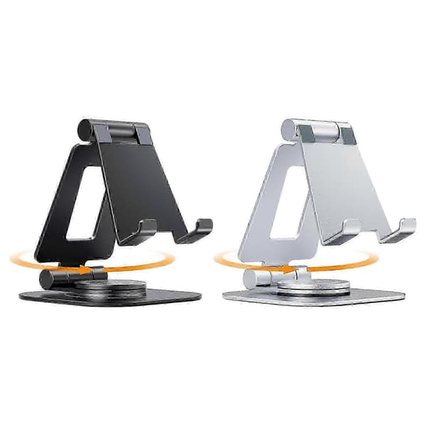 360 Justerbar Telefonholder | 360 Rotation, Multi-Vinkel Bordmontering—ls Black